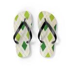 Flip Flops Green Diamonds