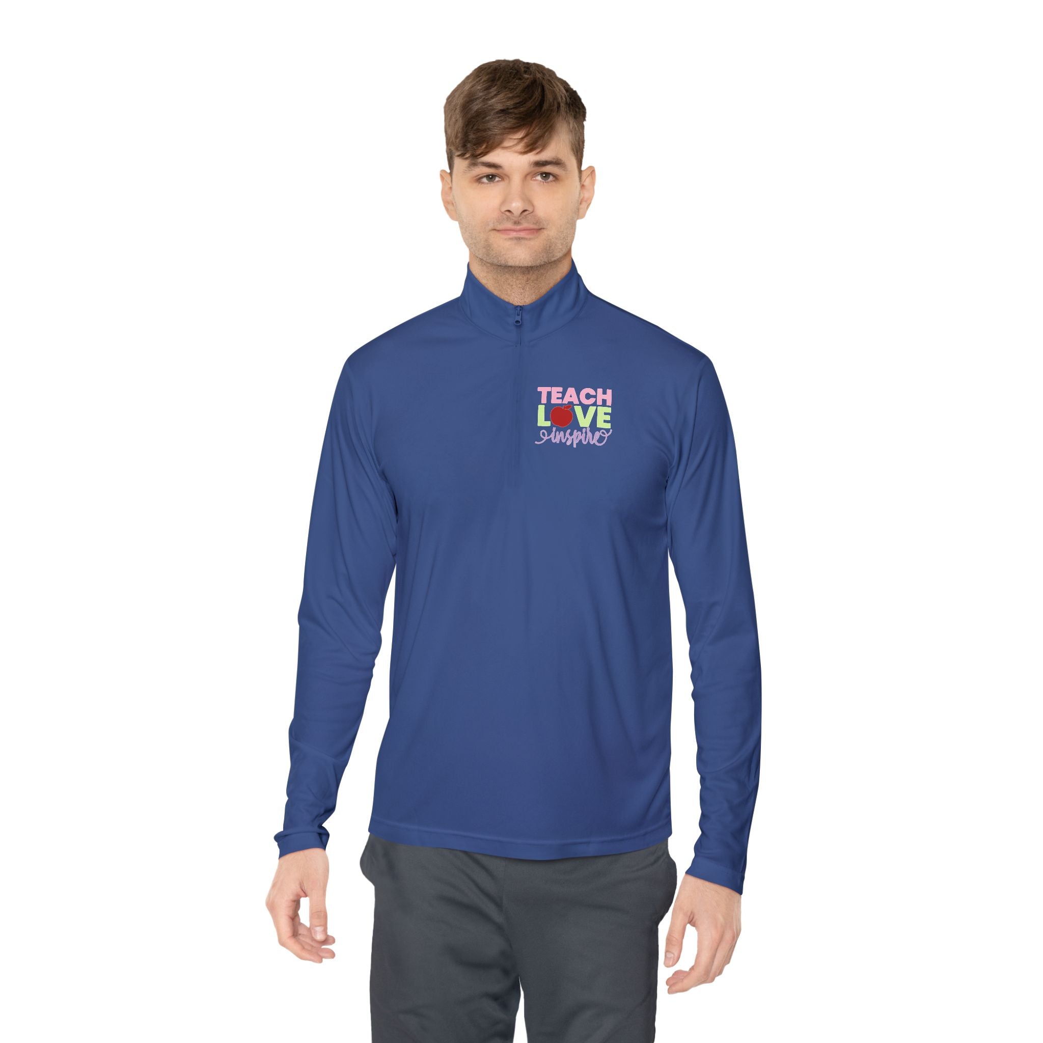 Teach Love Inspire Unisex Quarter-Zip Pullover