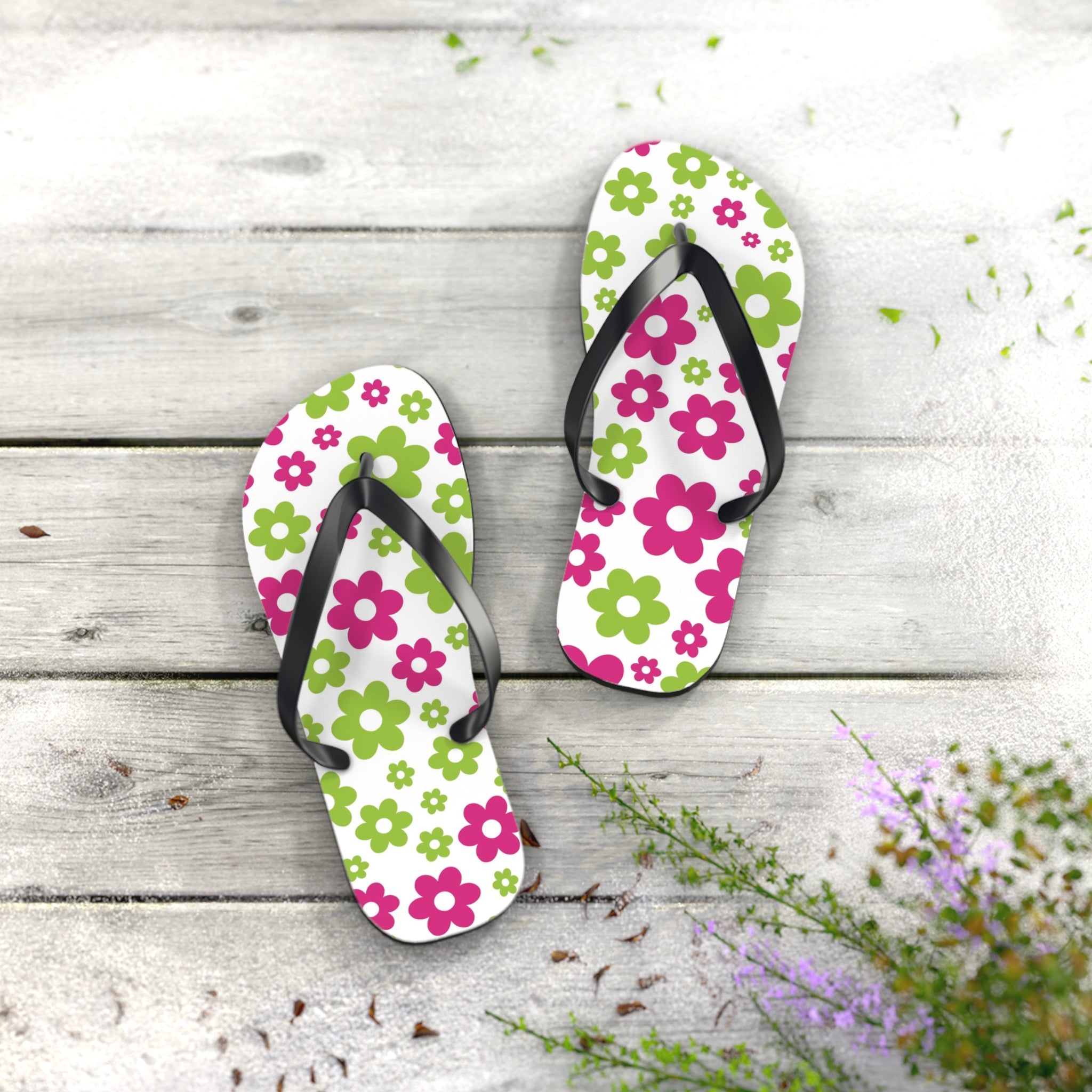 Flip Flops Spring Flowers