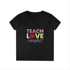 Teach Love Inspire Ladies' V-Neck T-Shirt
