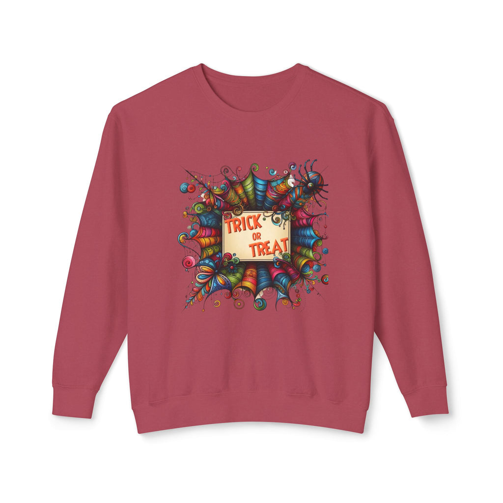 Trick or Treat Unisex Lightweight Crewneck Sweatshirt