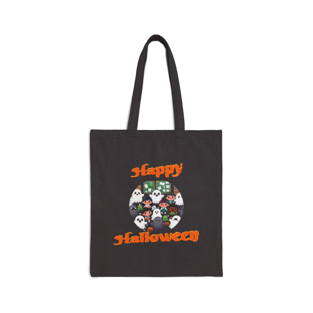 Happy Halloween Cotton Canvas Tote Bag