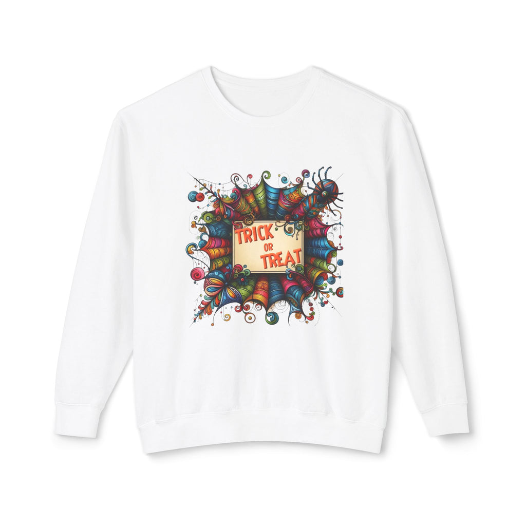 Trick or Treat Unisex Lightweight Crewneck Sweatshirt
