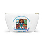 Shaping the Leaders of Tomorrow White Accessory Pouch w T-bottom