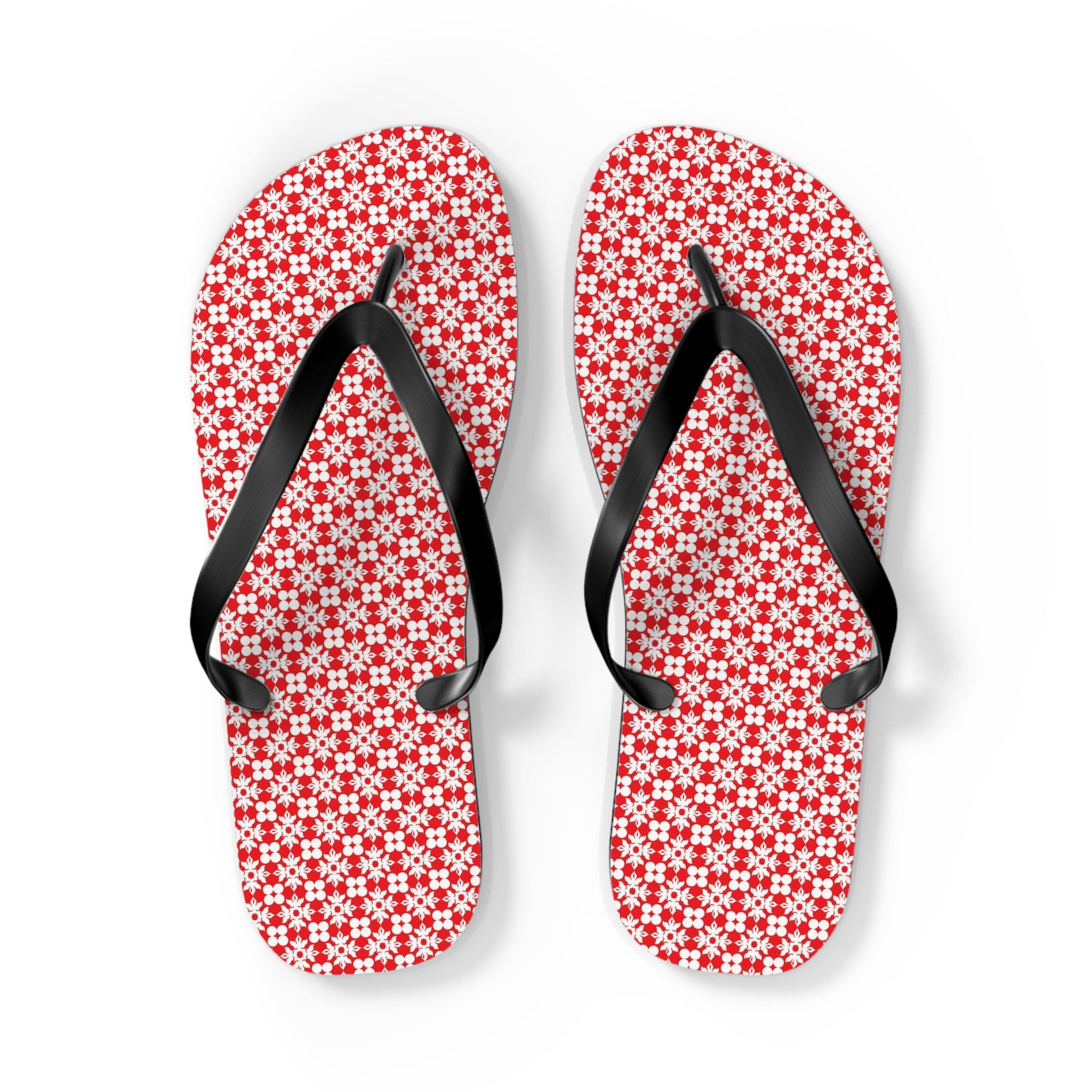 Flip Flops Flowery Red