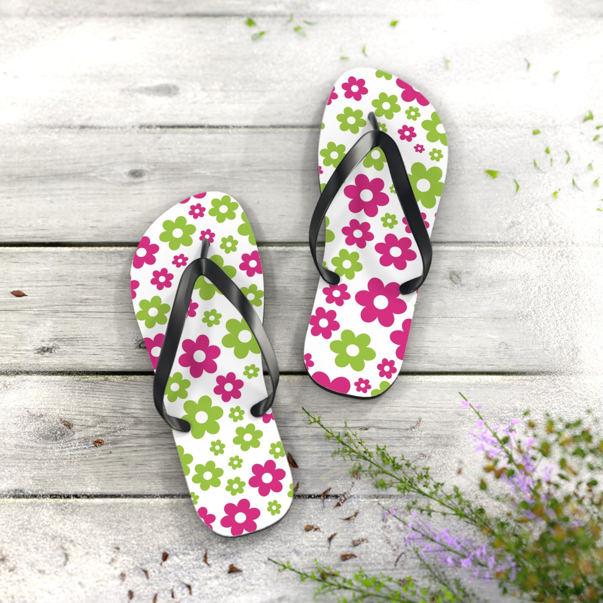 Flip Flops Spring Flowers
