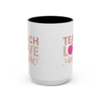 Teach Love Inspire Accent Coffee Mug