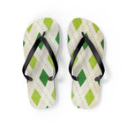 Flip Flops Green Diamonds