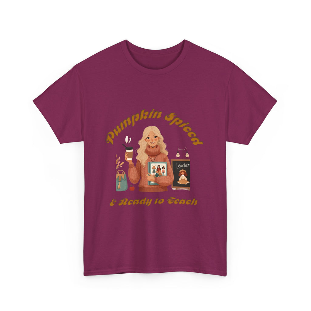 Pumpkin Spiced 6 Unisex Heavy Cotton Tee