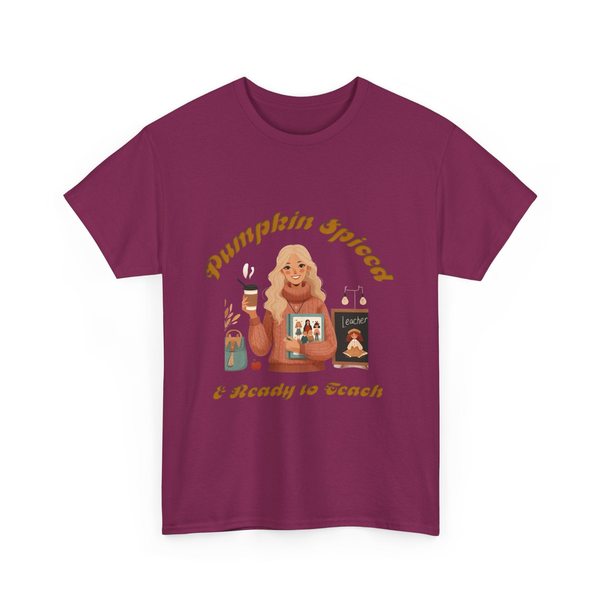 Pumpkin Spiced 6 Unisex Heavy Cotton Tee