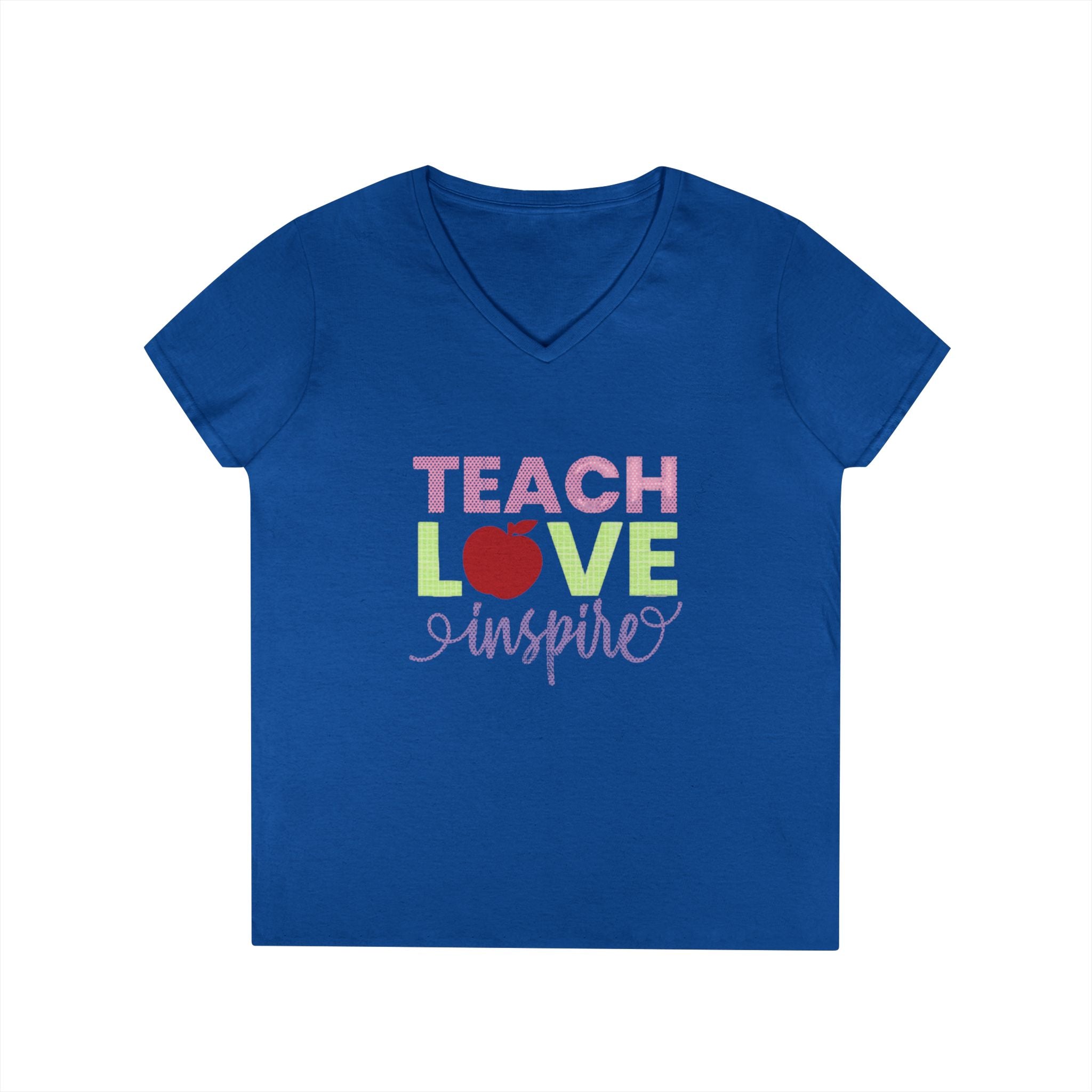 Teach Love Inspire Ladies' V-Neck T-Shirt