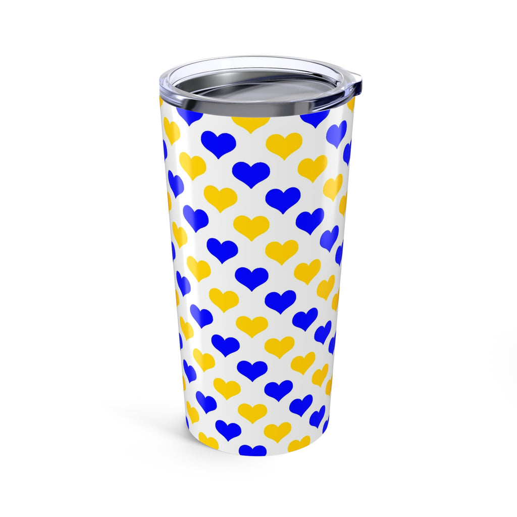 20oz Tumbler Heart Pattern