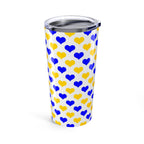 20oz Tumbler Heart Pattern