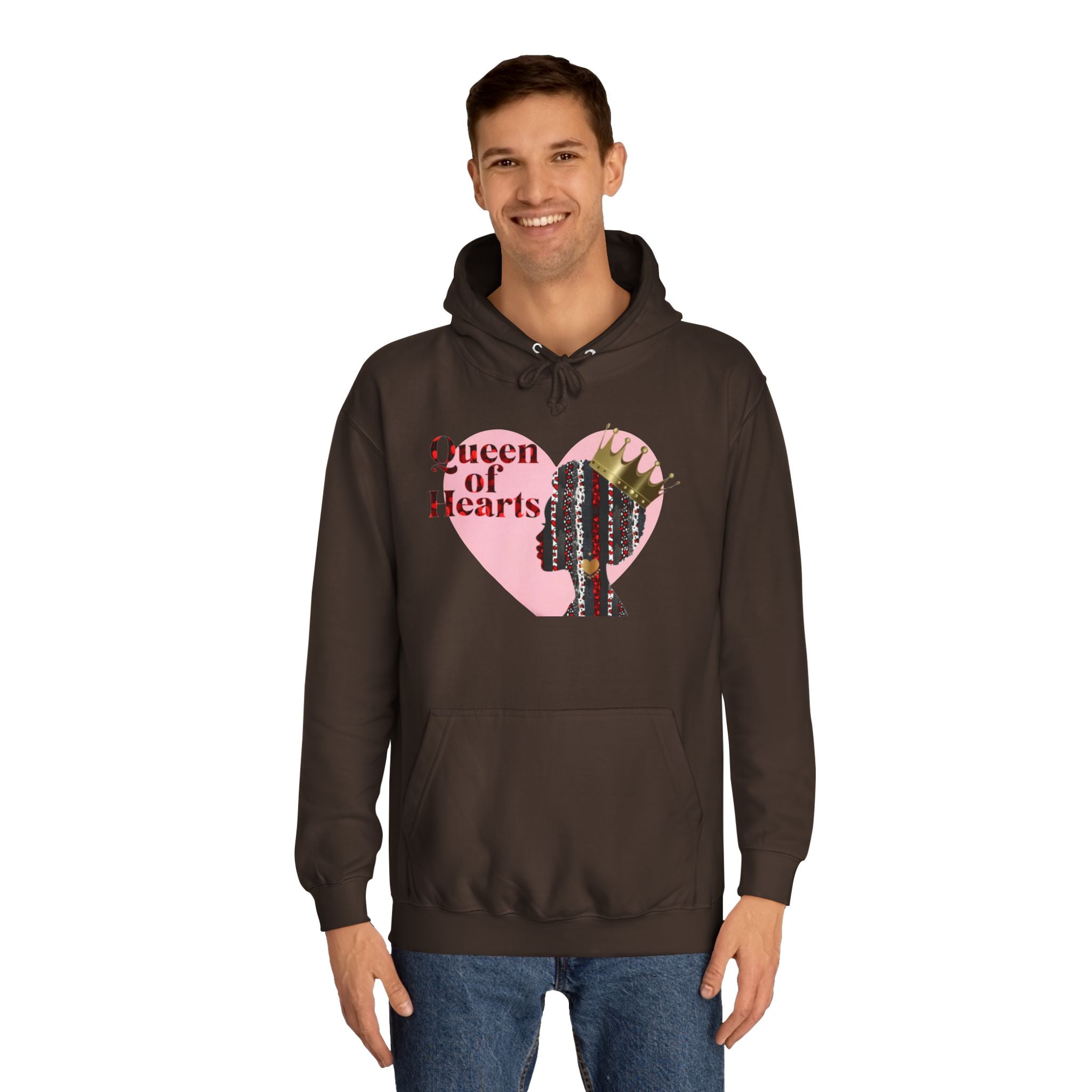 Queen of Hearts Unisex College Hoodie