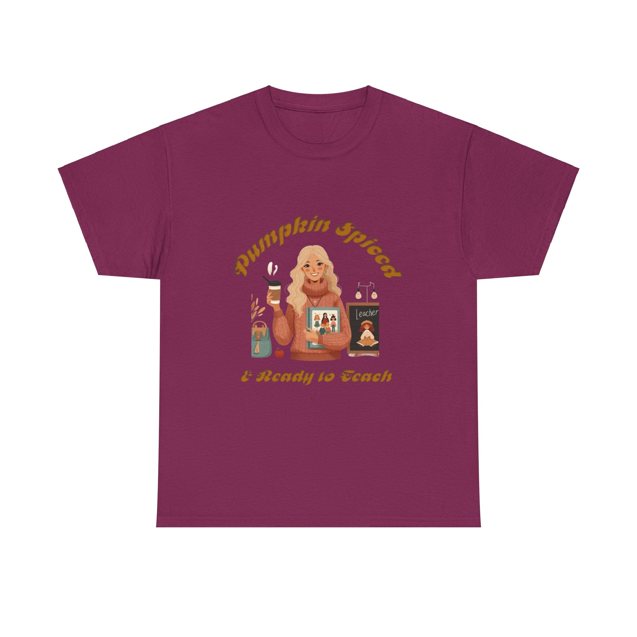 Pumpkin Spiced 6 Unisex Heavy Cotton Tee