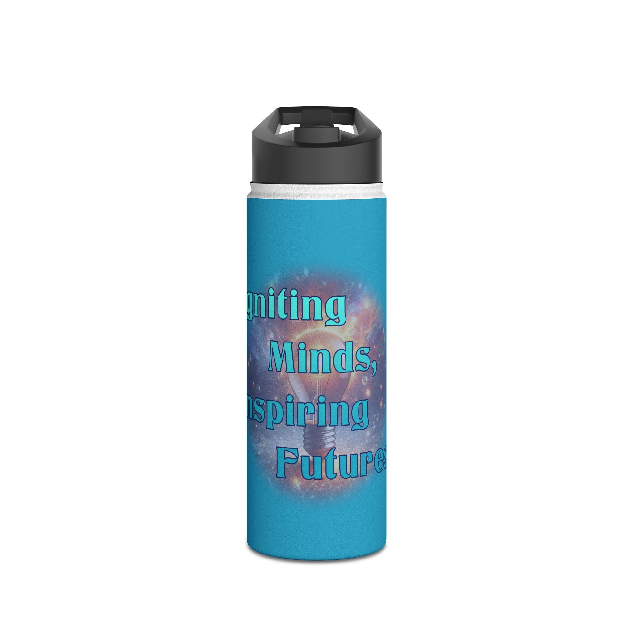 Igniting Minds Stainless Steel Water Bottle, Standard Lid