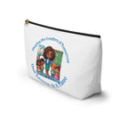 Shaping the Leaders of Tomorrow White Accessory Pouch w T-bottom