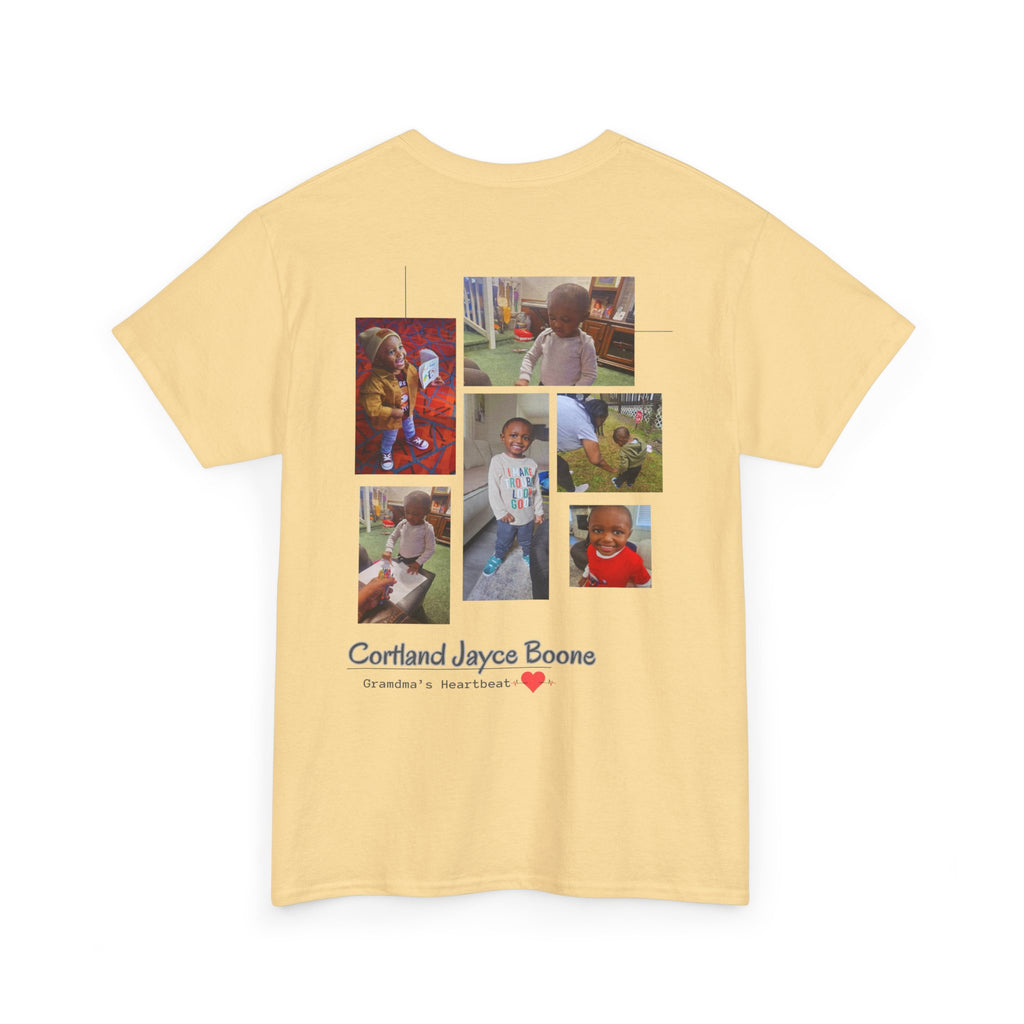 Grandma Heartbeat Adult Unisex Heavy Cotton Tee