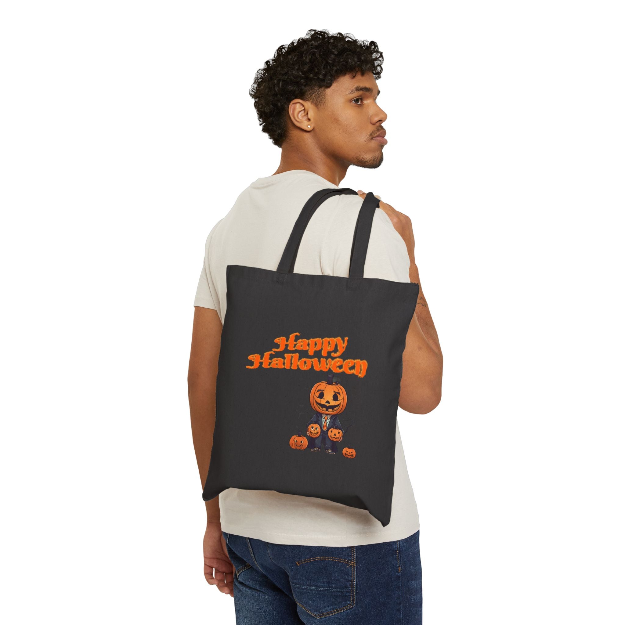 Happy Halloween 4 Cotton Canvas Tote Bag