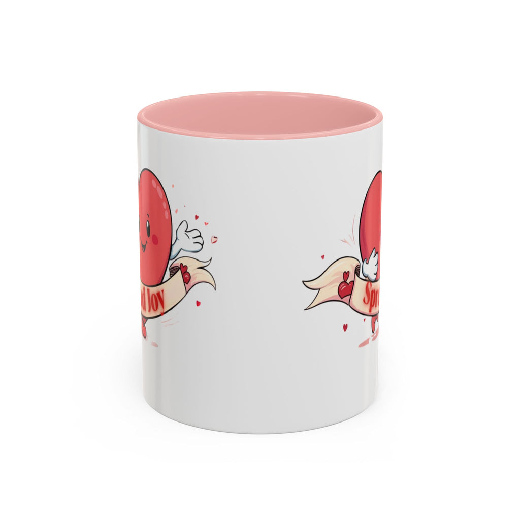 Spread Joy Valentine’s Accent Coffee Mug (11oz, 15oz)
