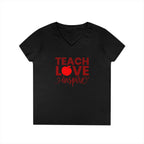 Teach Love Inspire Ladies' V-Neck T-Shirt