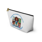 Shaping the Leaders of Tomorrow White Accessory Pouch w T-bottom