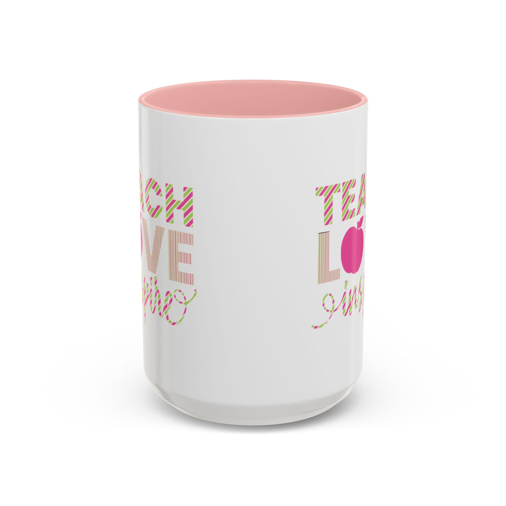 Teach Love Inspire Accent Coffee Mug