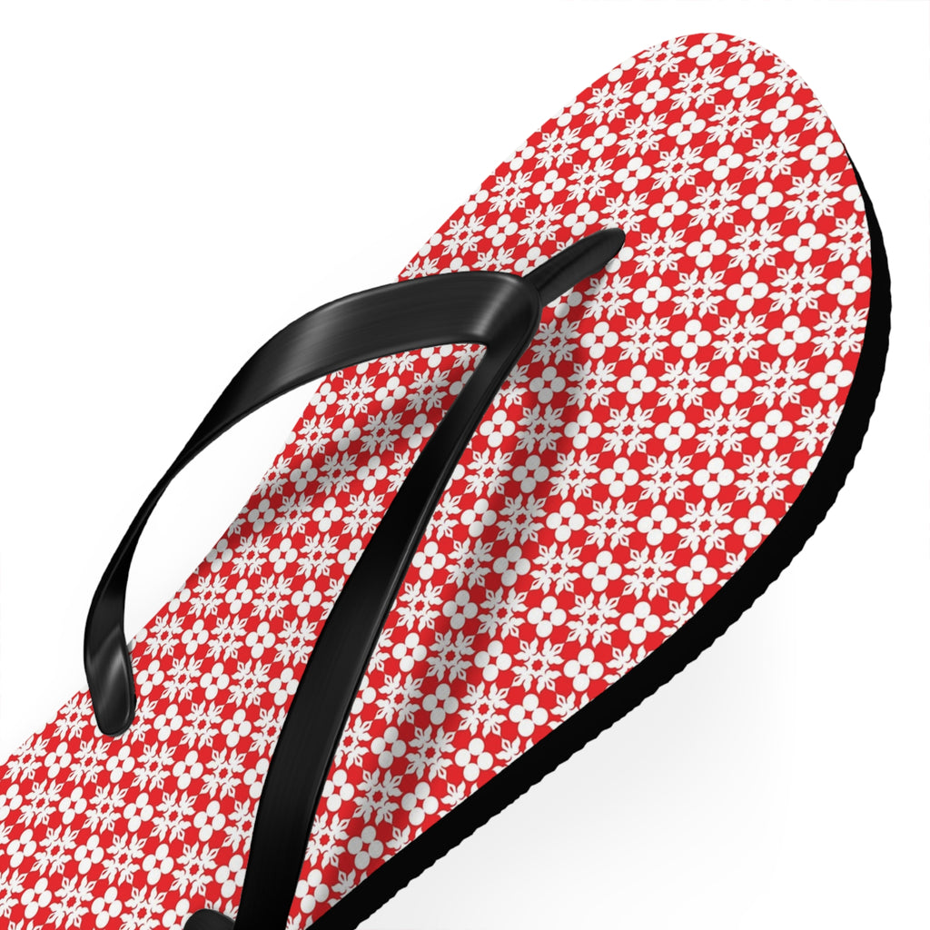 Flip Flops Flowery Red