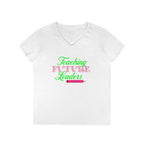 Teaching Future Leaders Ladies' V-Neck T-Shirt