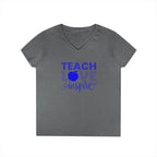 Teach Love Inspire Ladies' V-Neck T-Shirt