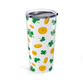 20oz Tumbler Shamrocks and Gold