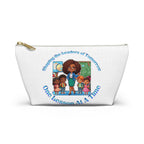 Shaping the Leaders of Tomorrow White Accessory Pouch w T-bottom