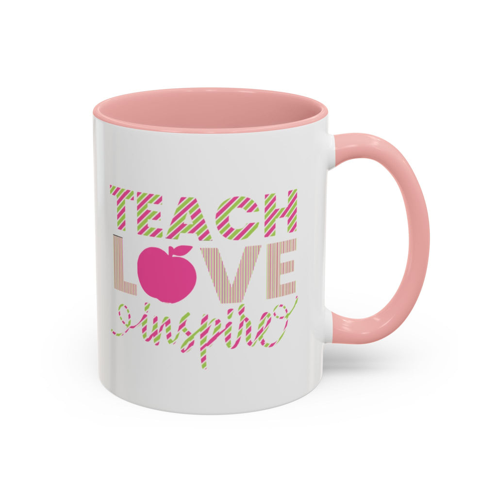 Teach Love Inspire Accent Coffee Mug