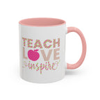 Teach Love Inspire Accent Coffee Mug