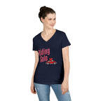 Riding Solo Valentine Ladies V-Neck Tee