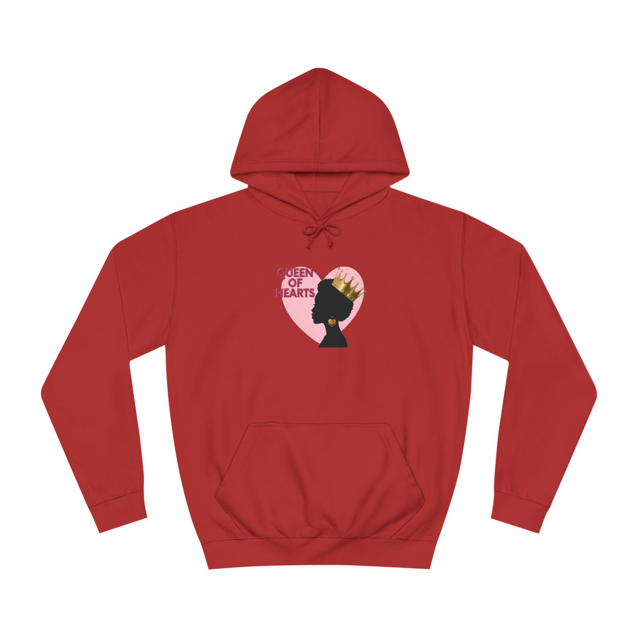 Queen of Hearts Unisex College Hoodie