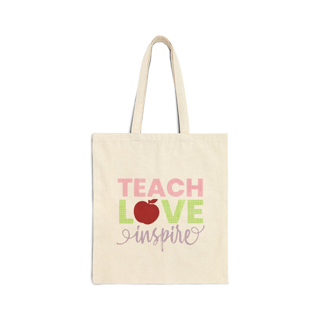Teach Love Inspire Teacher Tote Bag