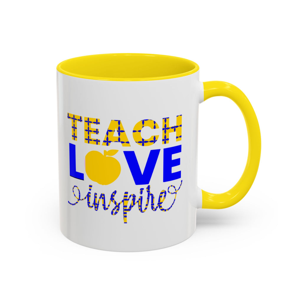 Teach Love Inspire Accent Coffee Mug