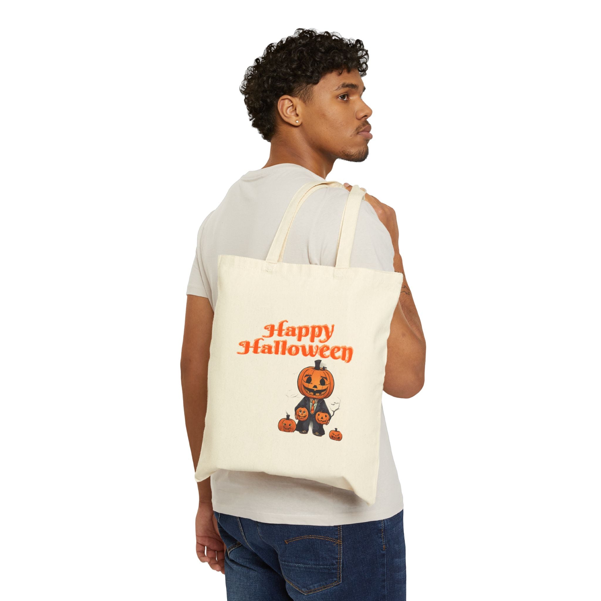 Happy Halloween 4 Cotton Canvas Tote Bag