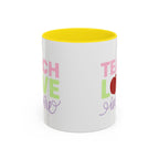 Teach Love Inspire Accent Coffee Mug