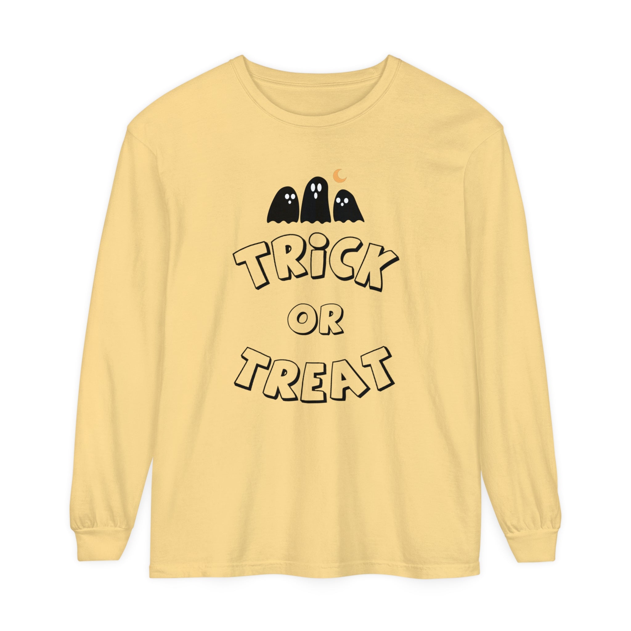Adult Trick or Treat Long Sleeve Shirt Long Sleeve T-Shirt