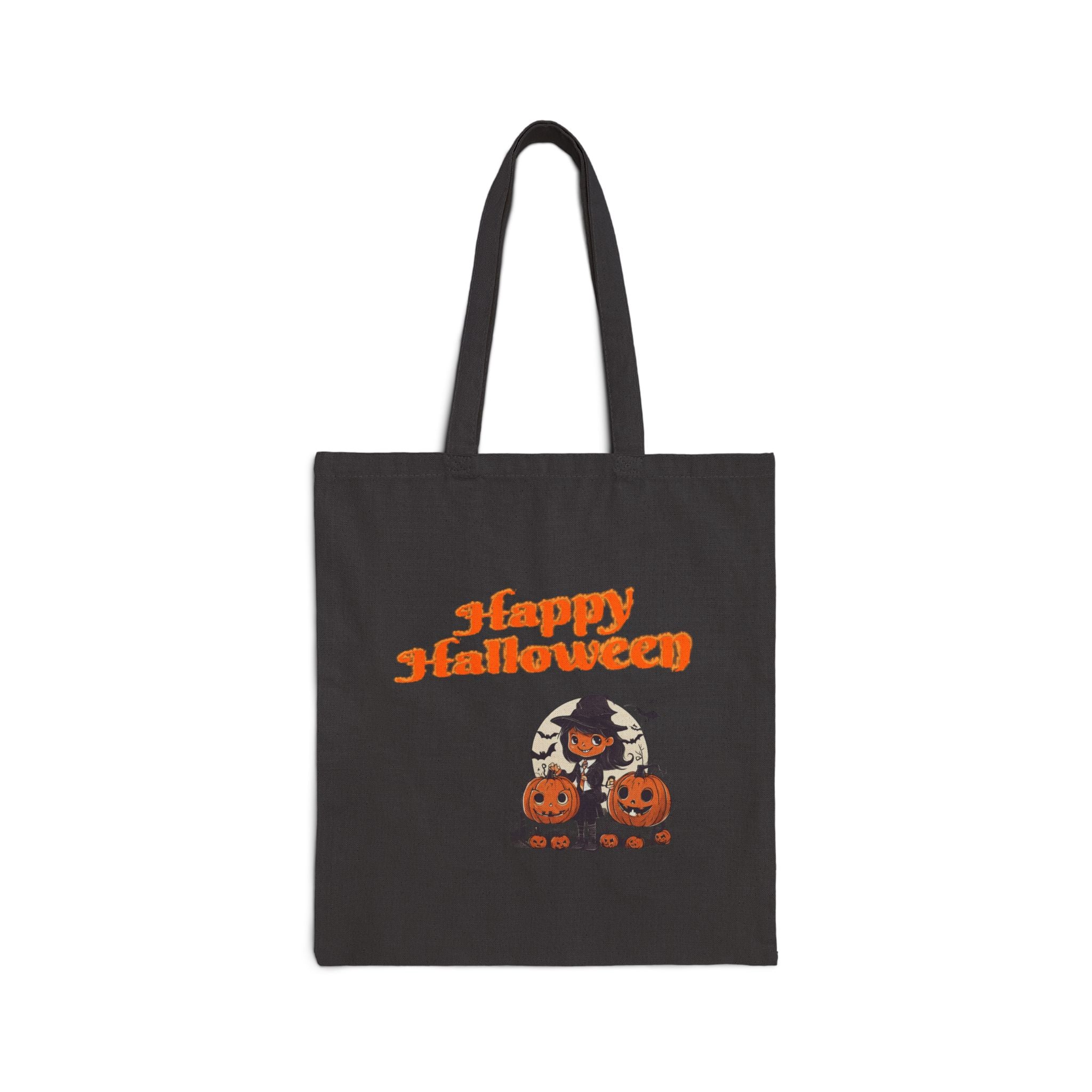 Happy Halloween 3 Cotton Canvas Tote Bag