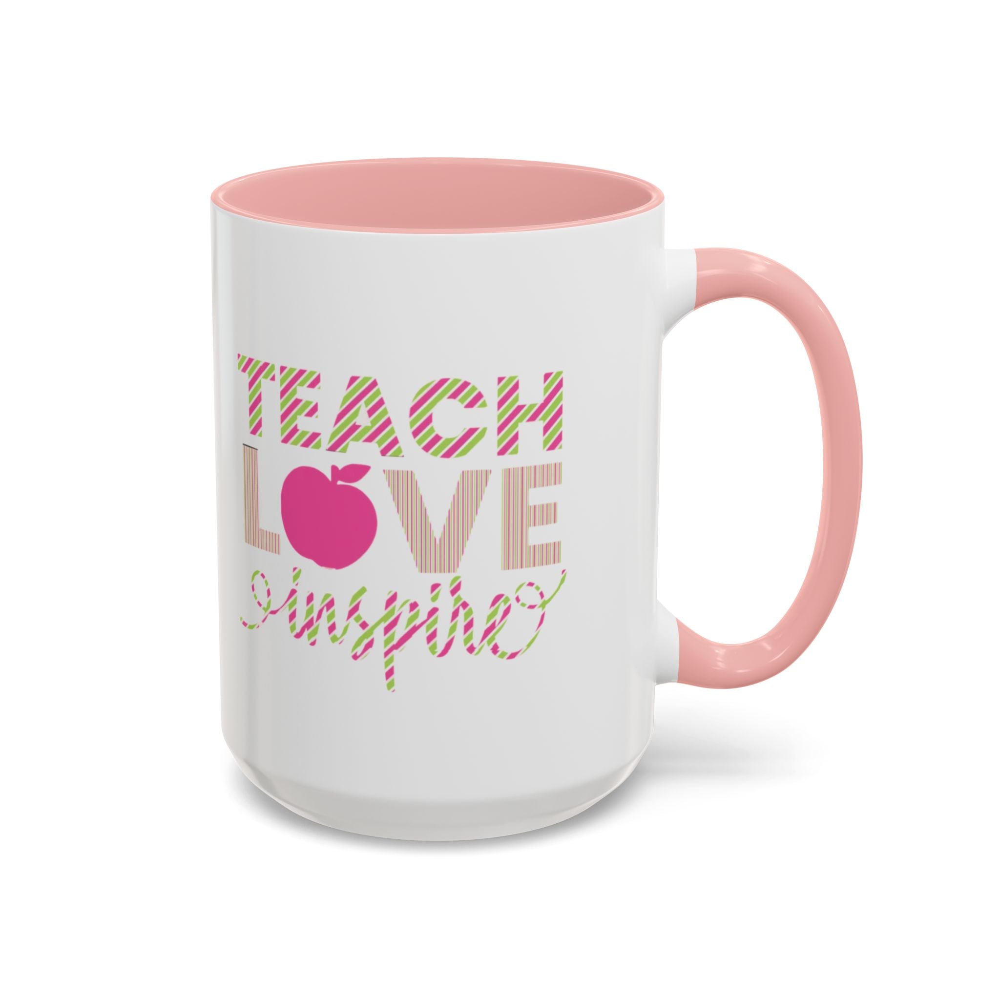 Teach Love Inspire Accent Coffee Mug
