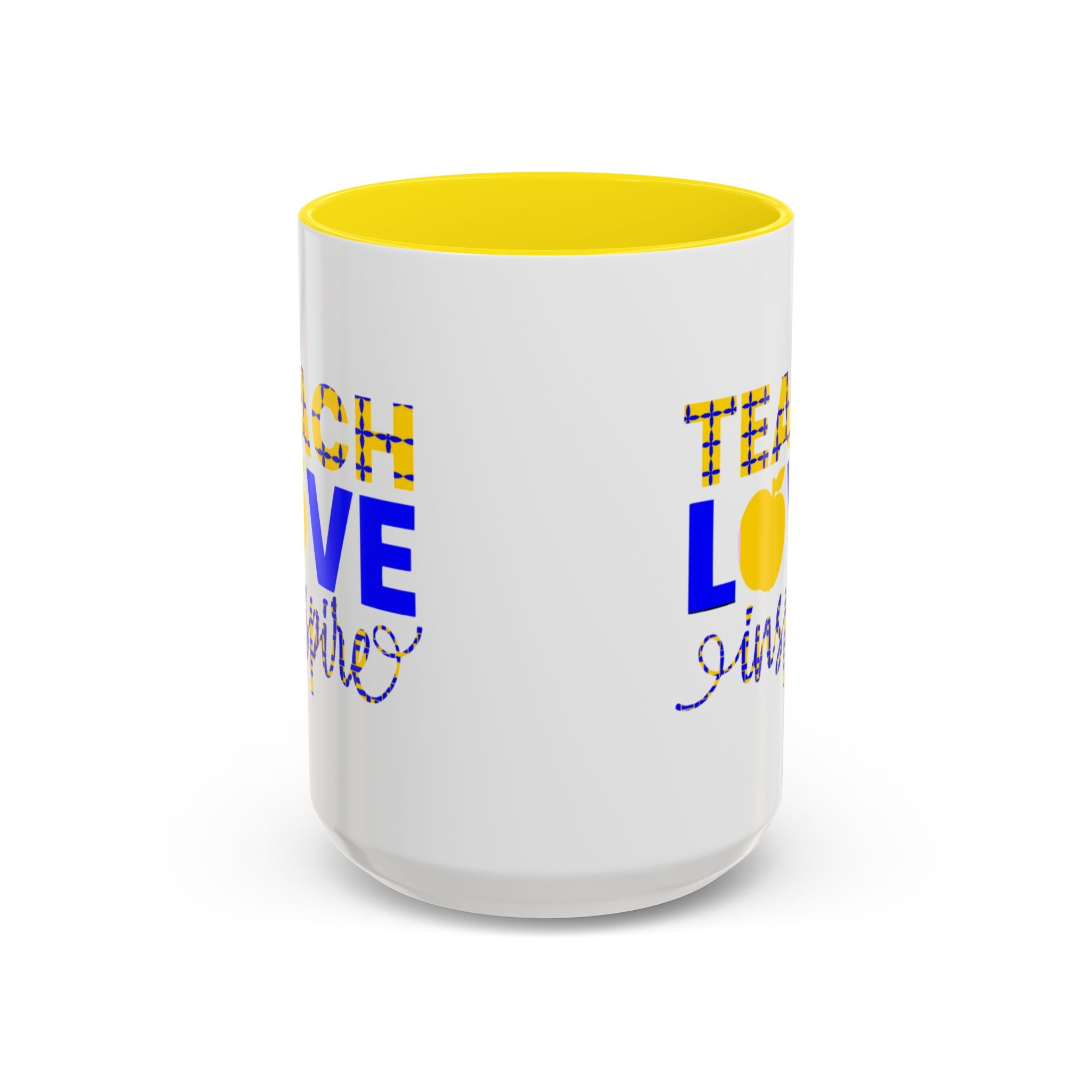 Teach Love Inspire Accent Coffee Mug