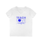 Teach Love Inspire Ladies' V-Neck T-Shirt