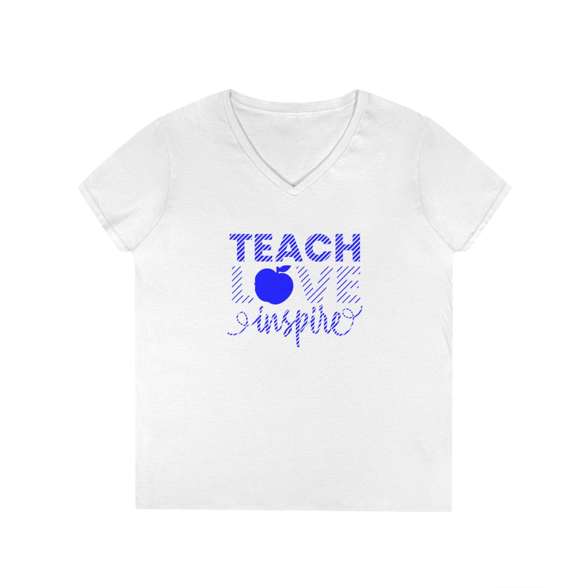 Teach Love Inspire Ladies' V-Neck T-Shirt