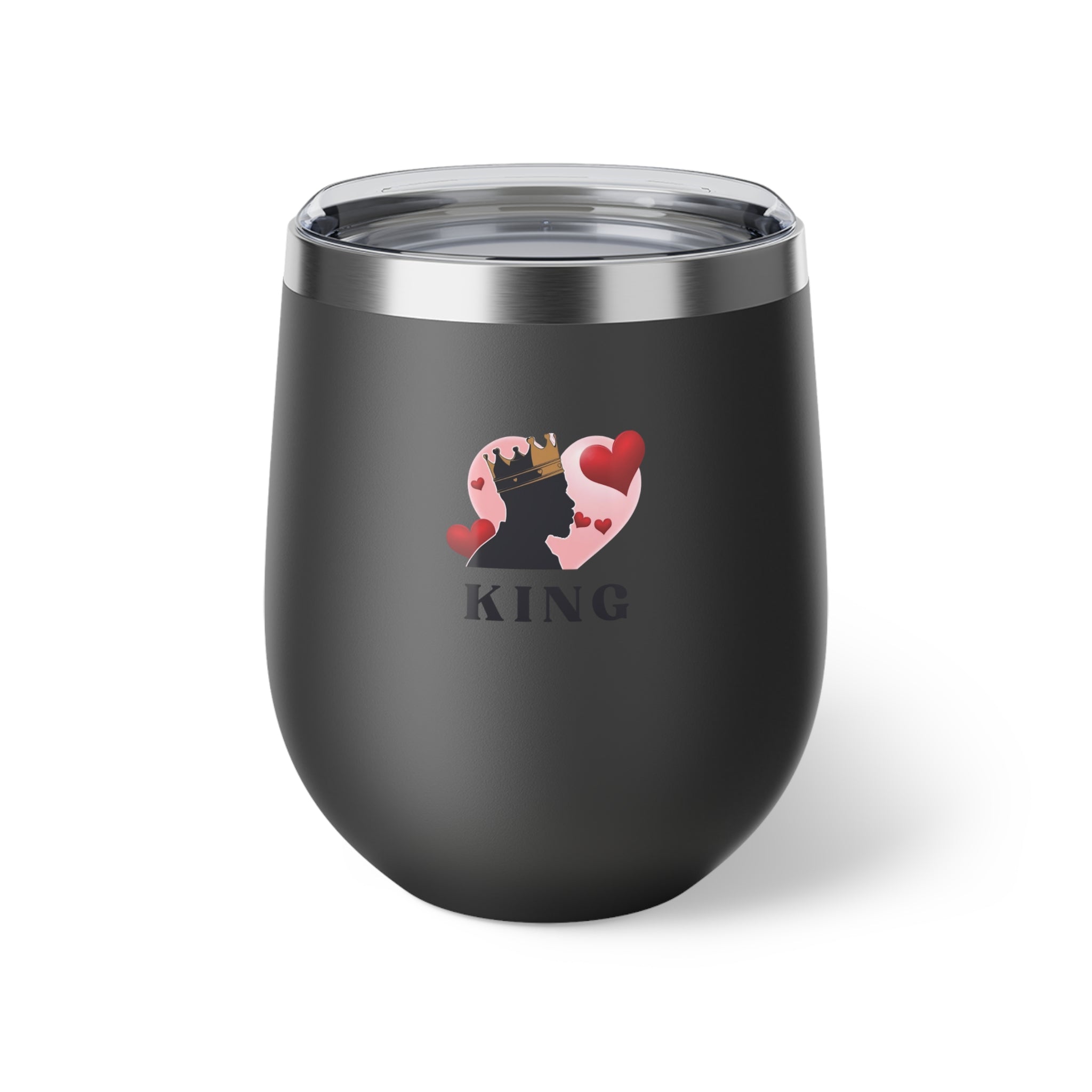 King of Hearts Valentine's Wine Tumbler