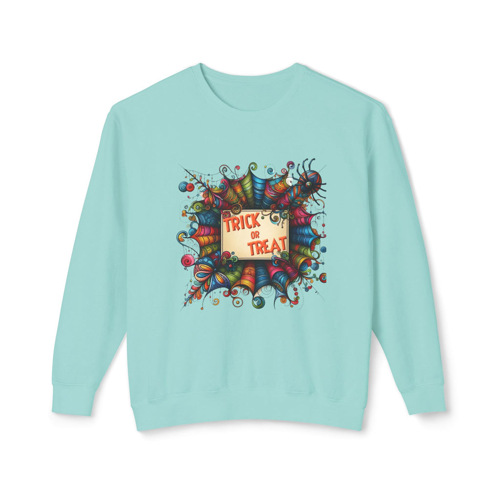 Trick or Treat Unisex Lightweight Crewneck Sweatshirt