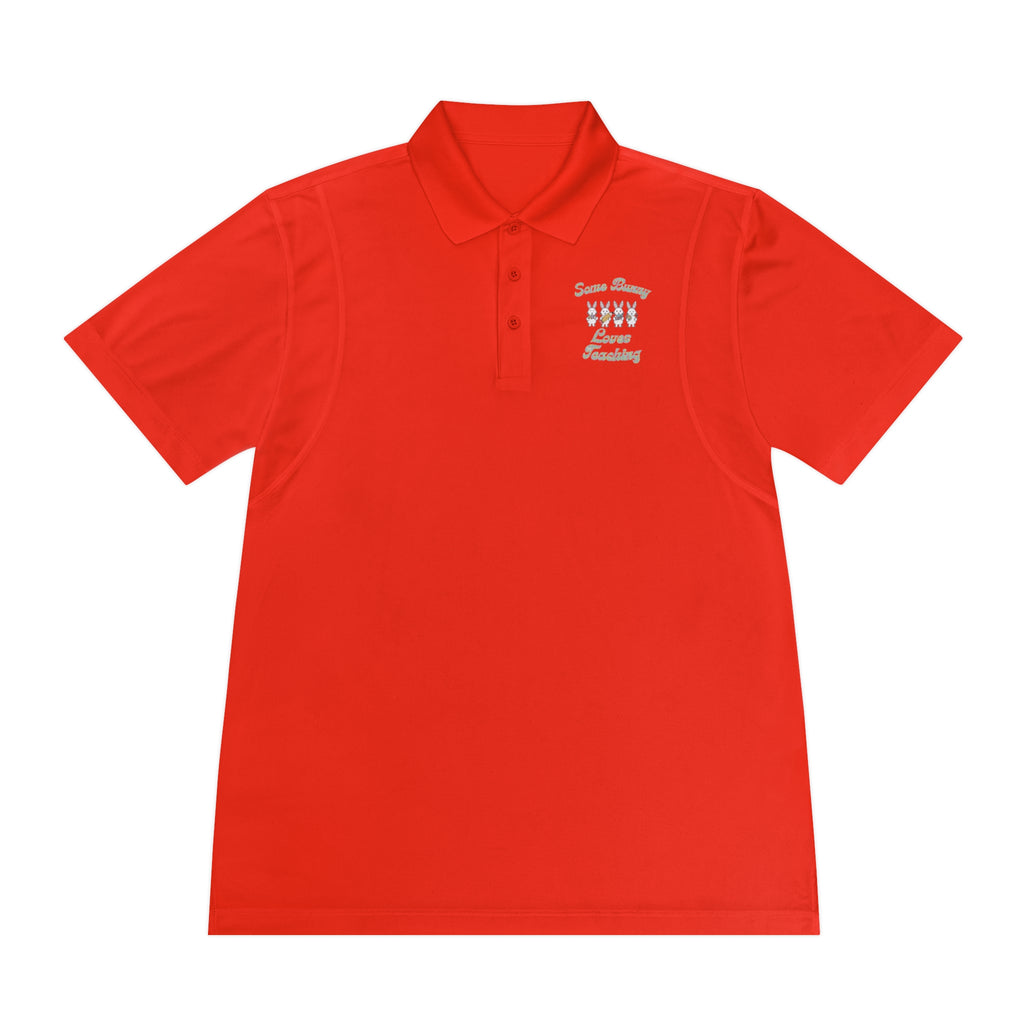 Some Bunny Loves Teaching Unisex Sport Polo Shirt