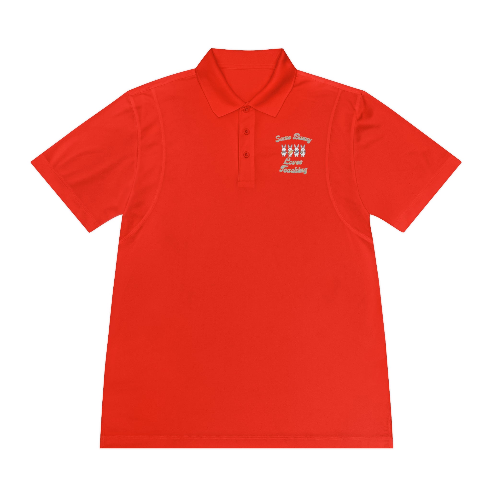 Some Bunny Loves Teaching Unisex Sport Polo Shirt